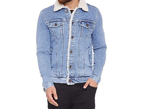 Top Trending Fully Distressed Long Men <b>Denim</b> <b>Jacket</b> Fall Winter <b>Custom</b> Chenille Embroidered Logo Vintage Windproof in low price - Product Image 2