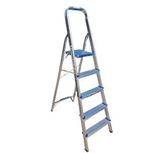 บันไดอลูมิเนียมแบบหนาพิเศษ พร้อมราวจับ ขั้นบันไดกันลื่น เกรดอุตสาหกรรม - Product Image 2