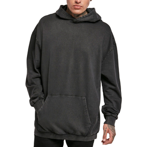 Sudaderas con Capucha Personalizables de Felpa de Algodón para Hombre, Lavado Ácido, MOQ Bajo, Sudadera de Invierno con Características Transpirables y Ecológicas - Product Image 1