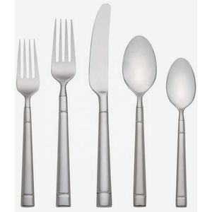 Cuillère et fourchette en acier inoxydable de qualité alimentaire, couteau royal unique en bambou, ensemble de couverts design pour mariage - Product Image 2