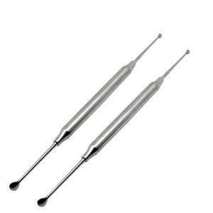 BAFA SURGICAL INSTRUMENTS Juego de 2 Excavadores Dentales para Implantes, Cuchara para Cuidado Bucal, Herramienta Restauradora de Cavidades, Acero Inoxidable, 195mm, para Hueso - Product Image 1