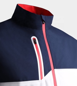 Color Block Soft Shell <b>Jacket</b> Stand Collar <b>Waterproof</b> Zip Up Outdoor Windproof <b>Men's</b> Outerwear <b>Men</b> <b>Rain</b> <b>Jacket</b> - Product Image 2