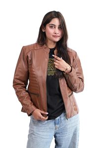 Chaqueta de Cuero Personalizada para Mujer, Producto de Alta Calidad Hecho a Medida, Chaqueta de Cuero para Mujer - Product Image 2