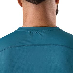 Débardeur de sport pour homme, couleur turquoise, sans manches, 100% coton, séchage rapide, respirant, pour la salle de sport, l'entraînement, la remise en forme, vêtements de sport - Product Image 3