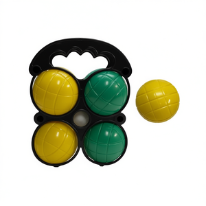 Set da Petanque con 4 Palline Verdi e Gialle 14 X 18 X 7 Cm per Giochi all'Aperto - Product Image 3
