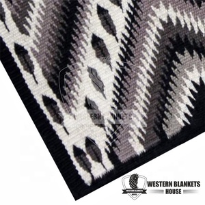 Manta de sillín de caballo de espectáculo occidental de alta calidad, cuero de lana de Nueva Zelanda, nuevo diseño, almohadilla de sillín de Rancho hecha a mano, algodón polialgodón - Product Image 4