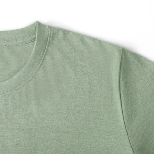 Camiseta de Manga Corta para Hombre INDEX, Color Verde Claro, Cuello Redondo, Corte Regular, Informal, de Algodón Tejido, Color Sólido, Transpirable - Product Image 3
