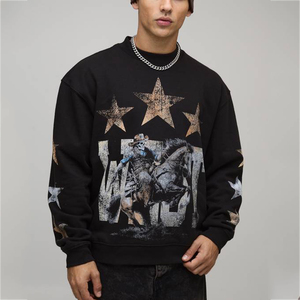 OEM Screen Printed <b>Custom</b> Men's Sweatshirt Personalized Long Sleeve Streetwear Casual Wear <b>Custom</b> Design Apparel Top Clothing - Product Image 1