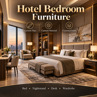 Ensemble de meubles pour hôtel 5 étoiles, solution de mobilier sur mesure OEM/ODM pour chambre d'hôtes, hall, restaurant, réception