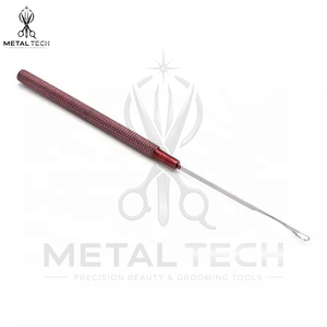 Custom Logo Manufacturer Top Quality Red Coated Hair Extension Removal Tool Kit Fitting Pliers <b>Threader</b> Loop <b>Needle</b> Set - Product Image 6