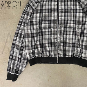 Nouveau sweat à capuche double couche à motif écossais pour homme, style vintage streetwear, service OEM ODM, sweats à capuche écossais réversibles pour adulte - Product Image 6
