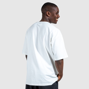 T-shirt Homme Oversize 100% Coton Respirant de Haute Qualité, Col Montant, Coupe Boxy à Épaules Tombantes, Design Personnalisé OEM, Vêtement Décontracté - Product Image 3