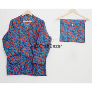 Ventes en gros de pyjamas pour femmes et hommes, de haute qualité, 100% coton, doux, lisses, luxueux, avec taille élastique, directement de l'usine - Product Image 2