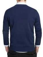 Suéter de Punto Personalizado para Hombre, Cuello en V, Lana/Acrílico, Corte Ajustado, Estilo Casual de Negocios, Color Sólido, Transpirable, de Secado Rápido, para Invierno