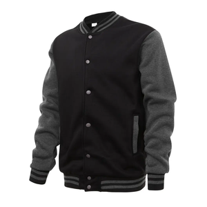 New Trending Long Sleeve Winter <b>Men</b> Varsity Jackets Low Price Custom Breathable Baseball Jacket Embroidery Patches For Sale - Product Image 2