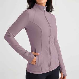 Chaqueta Deportiva de Moda para Mujer, Color Sólido, Talla Personalizada, Transpirable, para Gimnasio - Product Image 4