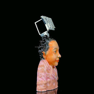 Custom 3D Moissanite Enamel Portrait <b>Picture</b> Pendant <b>Charms</b> Hip Hop Iced Out 925 Silver Vvs Diamond Face Pendant - Product Image 3