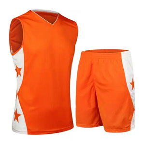 ชุดบาสเก็ตบอลผู้ชายแบบ OEM ผลิตเสื้อผ้ากีฬา ชุดบาสเก็ตบอลหลากสี - Product Image 3