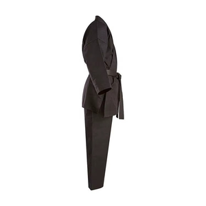 Uniforme de karaté traditionnel personnalisé avec logo, combinaison unisexe pour arts martiaux, taekwondo, tissu léger 100% coton, tailles adultes, entraînement - Product Image 4
