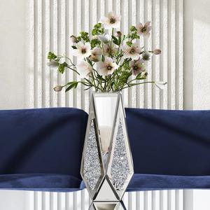 Vase de table en métal fait main de luxe pour la décoration moderne de la maison, porte-fleurs écologique résistant à la rouille pour le salon et le bureau - Product Image 2