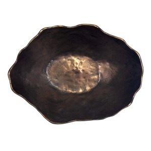 Most Demanding Handmade Modern Eco-Friendly Tabletop <b>Vase</b> Black Aluminum Holds Water Decorative Bowl - Product Image 3