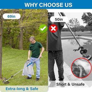 Professional Snake Handling Tongs Collapsible Reptile Catcher Stick Rattlesnake <b>Grabber</b> <b>Tool</b> Safe Strong Metal Grip Equipment - Product Image 3