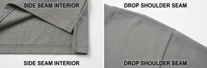 T-shirt personnalisé avec logo imprimé en relief 3D, T-shirt homme surdimensionné, T-shirt uni épais, col rond, coupe courte et ample - Product Image 6