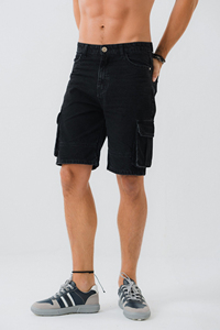 Shorts Bermuda Homme Taille Mi-Haute en Nylon/Coton avec Cordon de Serrage Légers Confortables Durables Élégants Infroissables - Product Image 2