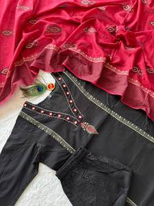 ชุดสัลวาร์สำเร็จรูป คอลเลคชั่นผ้าฝ้าย เสื้อ กางเกง ผ้าคลุมไหล่ ชุดลำลอง ชุดใส่ประจำวัน ชุดไปงานปาร์ตี้ - Product Image 2