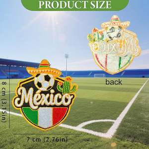 Parche Bordado Termoadhesivo del Equipo de Fútbol Americano de México, Parche de México - Product Image 2