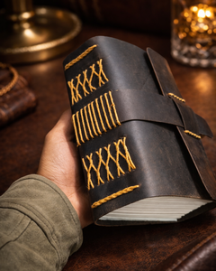 Carnets et journaux en cuir véritable faits à la main, carnets de croquis, agendas vintage, impression de logo personnalisée, papier écologique personnalisé - Product Image 2