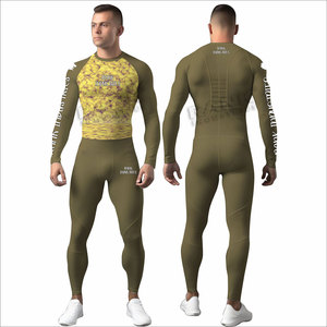 2026 Spring Season Custom Made Fitness Wear Breathable <b>Men</b> Rash Guard Sets Best Manufacturer <b>Men</b> Rash Guard Sets - Product Image 3