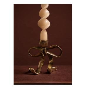 Gold Flower Metal Candle Holder <b>Tea</b> Light Candle <b>Stand</b> Decorative Tabletop Tray for Wedding Christmas Home Decor - Product Image 3