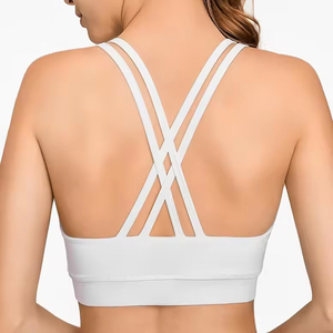 Soutien-gorge de sport ajustable en nylon et élasthanne de haute qualité pour femmes, idéal pour le fitness, le yoga et la gym - Product Image 6