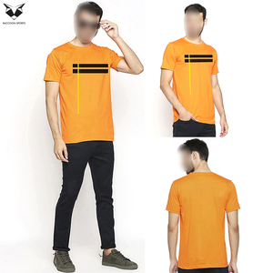 Camisetas de Punto 100% Algodón para Hombre, Color Naranja, Buena Venta, Hechas en Pakistán, Personalización con Logotipo, Precio de Fábrica, Ropa para Exteriores - Product Image 6