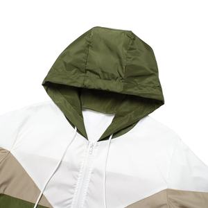 Veste de course à capuche color block pour femme, légère, avec fermeture éclair, coupe ample, pour toutes les saisons, vêtements d'extérieur, 100% polyester - Product Image 3