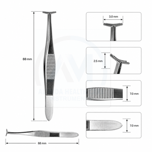 Pinzas de Fijación Corneal Kremer de Acero Inoxidable, Instrumento Quirúrgico Oftálmico para Procedimientos de Córnea, Retina y Cataratas, Duradero para Uso Ocular - Product Image 5
