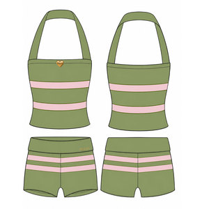 Conjunto de Punto de Verano para Bebé, Hecho de Algodón Suave y Transpirable, Ajuste Cómodo, Tela Ligera, Atuendo Informal para Uso Diario - Product Image 1