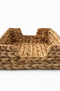 KAMALA Natural Water Hyacinth Woven <b>Storage</b> <b>Basket</b> Rectangular Organizer <b>Basket</b> Handmade Eco Friendly Home Decor <b>Basket</b> - Product Image 5