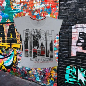 Camiseta informal de manga corta de punto de algodón 100% de alta calidad para mujer, cuello redondo con estampado personalizado para venta al por mayor - Product Image 1