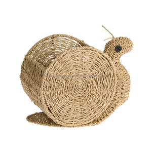 Water Hyacinth Snail Shaped <b>Basket</b> Durable & Cute Organizer for Pet <b>Toys</b> & Accessories Available In Assorted Designs And Sizes - Product Image 4