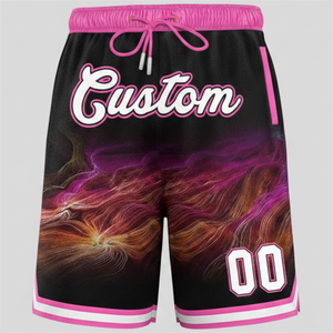 Pantalones Cortos de Baloncesto Personalizados para Hombre, Casuales, Azules, Cintura Elástica, Secado Rápido, Diseño Deportivo, Número 00, Logotipo Frontal - Product Image 6