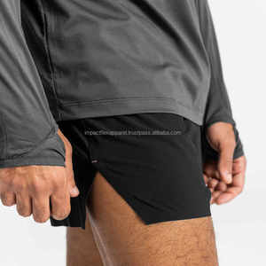 Pantalones Cortos Deportivos de Compresión para Hombre, de Cintura Alta, Secado Rápido, Transpirables, Impermeables, con Bolsillos para Correr y Hacer Ejercicio - Product Image 5