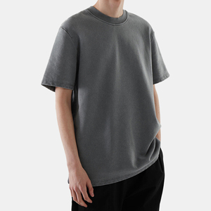 Nouveau T-shirt unisexe décontracté en sergé 100 % polyester, coupe courte oversize, respirant, anti-plis, épaules tombantes, 120g - Product Image 2