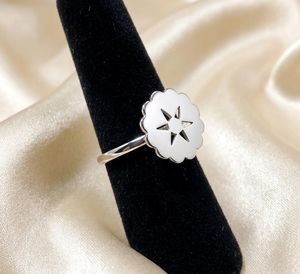 Anillo de plata de ley 925 con diseño de dólar de arena, inspirado en el océano, hecho a mano, joyería náutica costera para mujer - Product Image 5