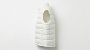 Men's White Quilted Puffer Vest Stand Collar Zip Front Casual Winter Outerwear <b>Lightweight</b> Windproof Sleeveless <b>Gilet</b> - Product Image 4
