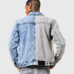 Veste en jean d'hiver pour homme au meilleur prix, design de logo personnalisé, haute qualité, couleur unie, style streetwear, nouveau modèle - Product Image 2