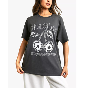 Camisetas de Mujer de Algodón y Poliéster con Impresión Personalizada de Alta Calidad, Logotipo Personalizado, Diseño Gráfico, Corte Ajustado y Suave - Product Image 1