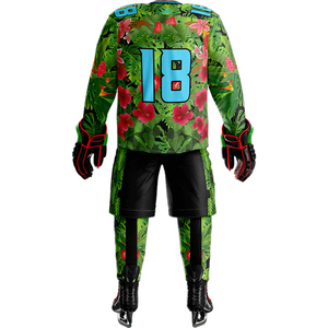 Uniforme de hockey sur glace personnalisé par sublimation, 100% polyester, vêtements de sport d'équipe, uniforme de hockey sur glace - Product Image 4