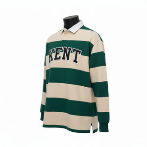 เสื้อรักบี้ผ้าฝ้ายฟลีซเนื้อหนา 330GSM แขนยาว ระบายอากาศได้ดี ปักโลโก้ตามสั่ง ยูนิเซ็กซ์ ขายส่ง - Product Image 3